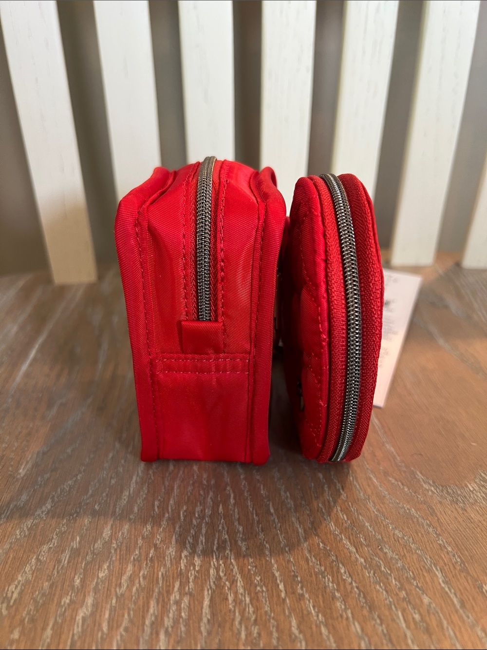Heart Pouch and Drizzle Set Poppy Red - Picture 3 of 6